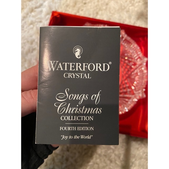 NEW Waterford Crystal Songs of Christmas 4th Edition Joy to the World 1999 Plate - Picture 3 of 3